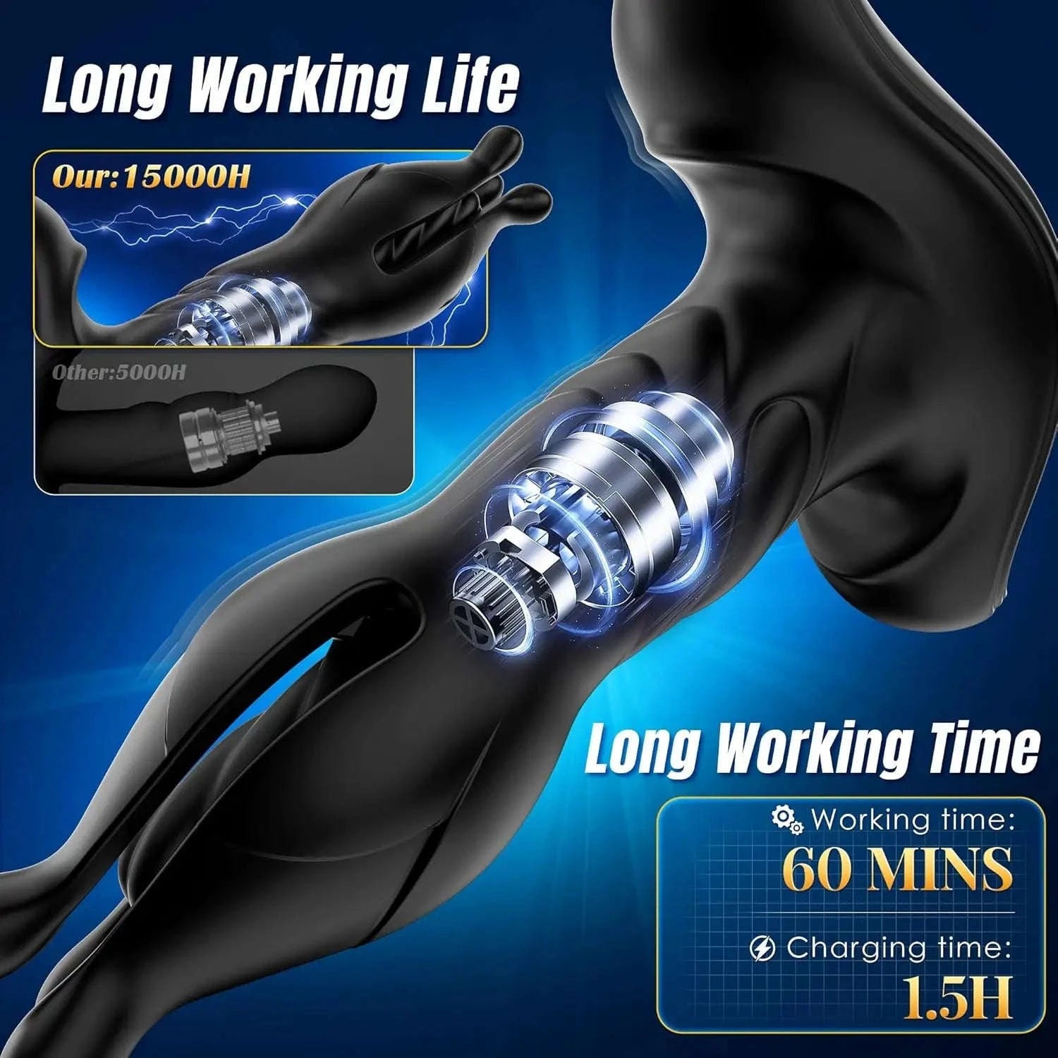 Prostate Massager Anal Vibrator with Remote Control-Anal plug / CHINA