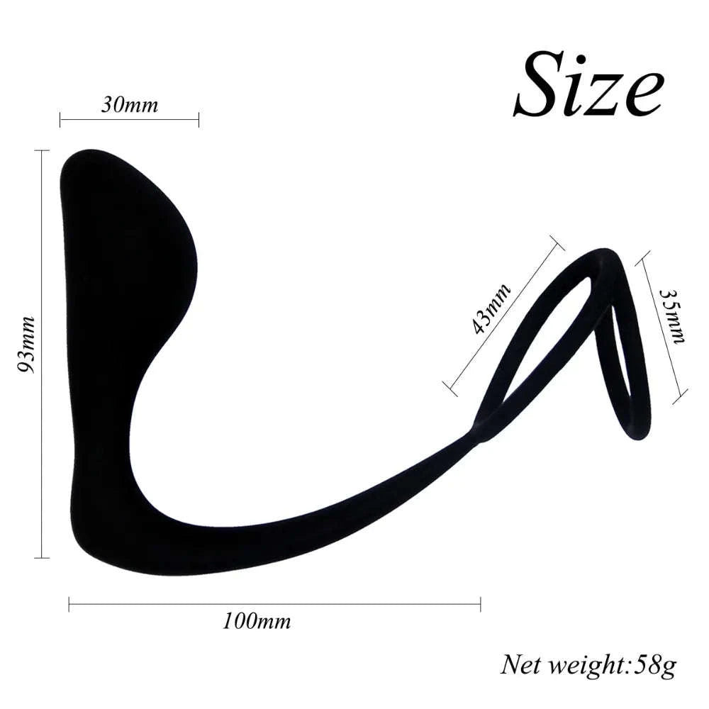 Prostate Massager Cock Ring & Butt Plug-02