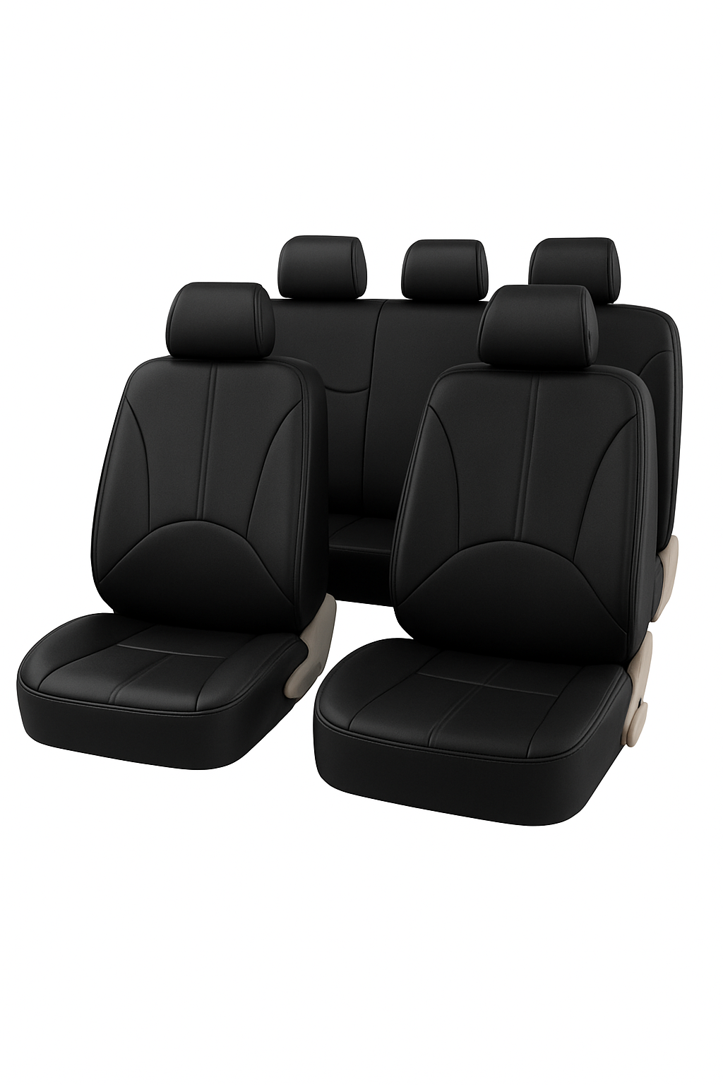 PU Leather Car Seat Cover Set for 5-Seat Vehicles