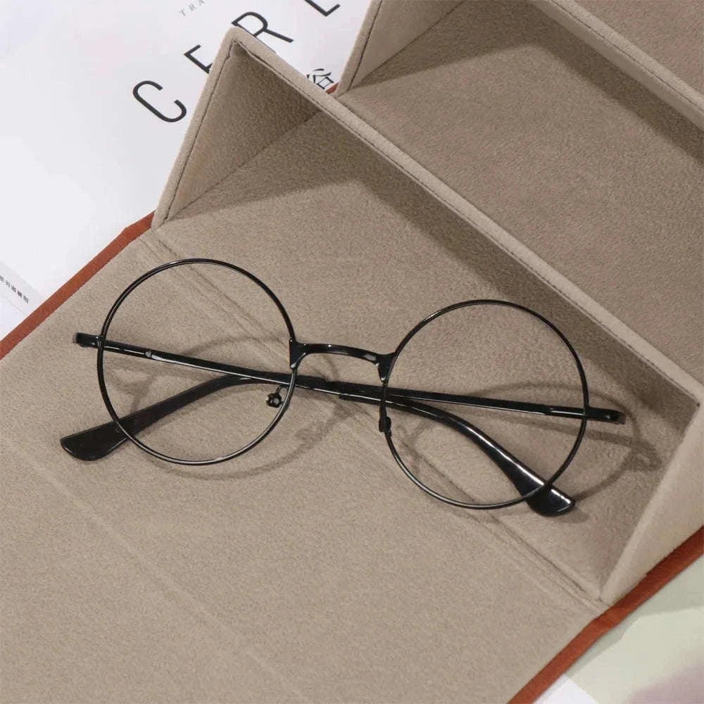 PU Leather Folding Glasses Organizer Multi-Slot Travel Case-5 Slot Brown