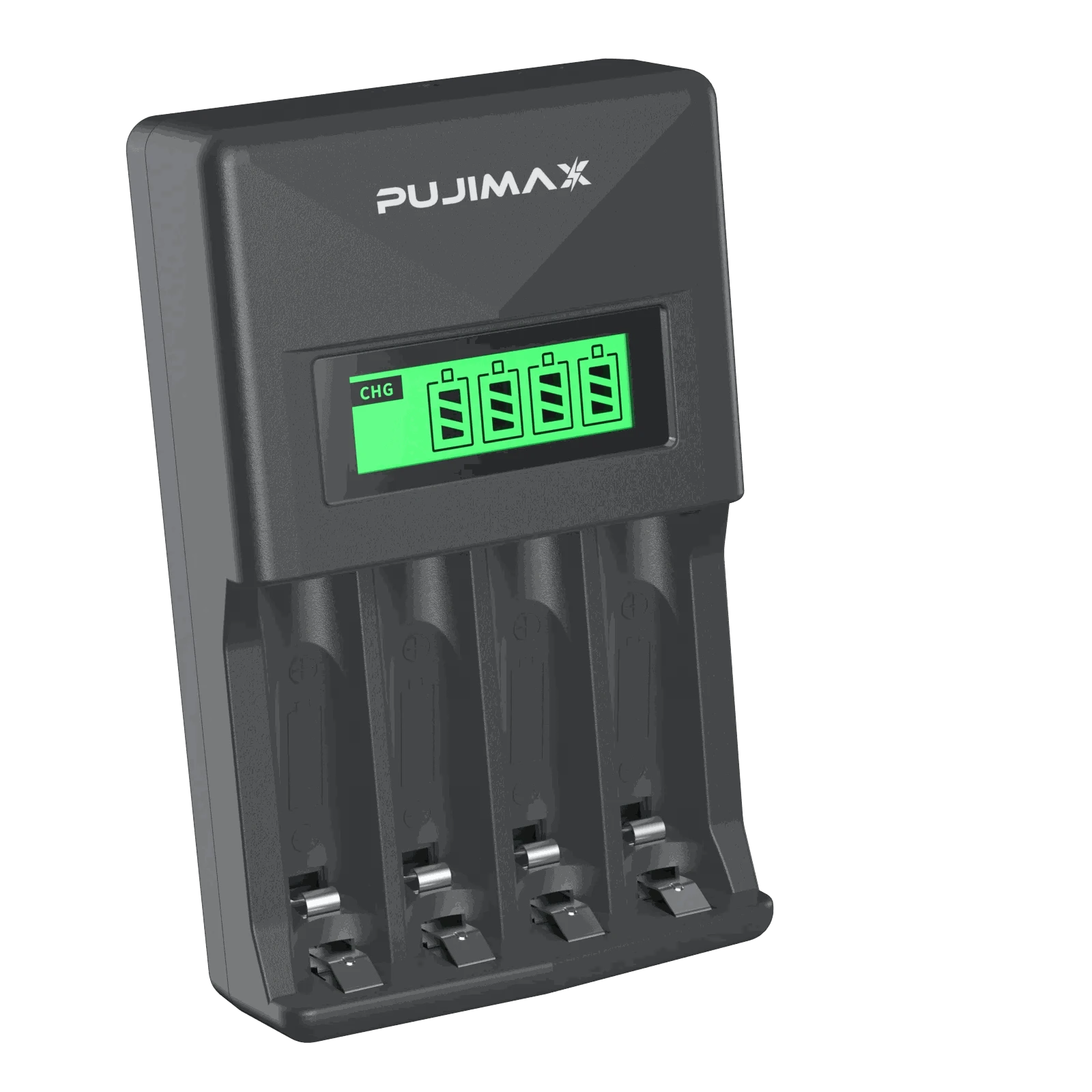 PUJIAMX Smart Battery Charger AA/AAA-LCD-005 Black / 1.2V / LCD-005|USB Micro
