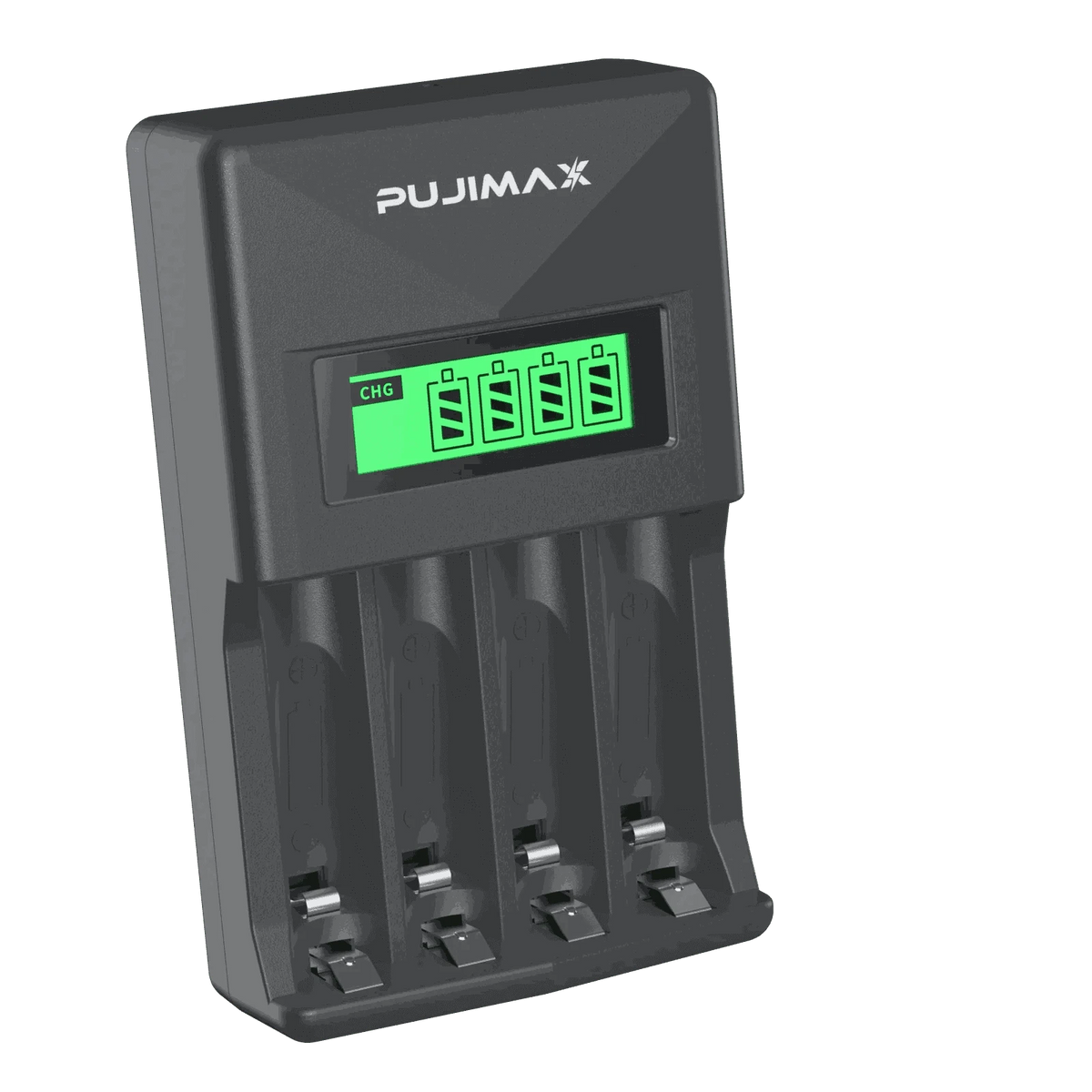 PUJIAMX Smart Battery Charger for AA and AAA Batteries-LCD-007 White / 1.2V / LCD-005|USB Micro
