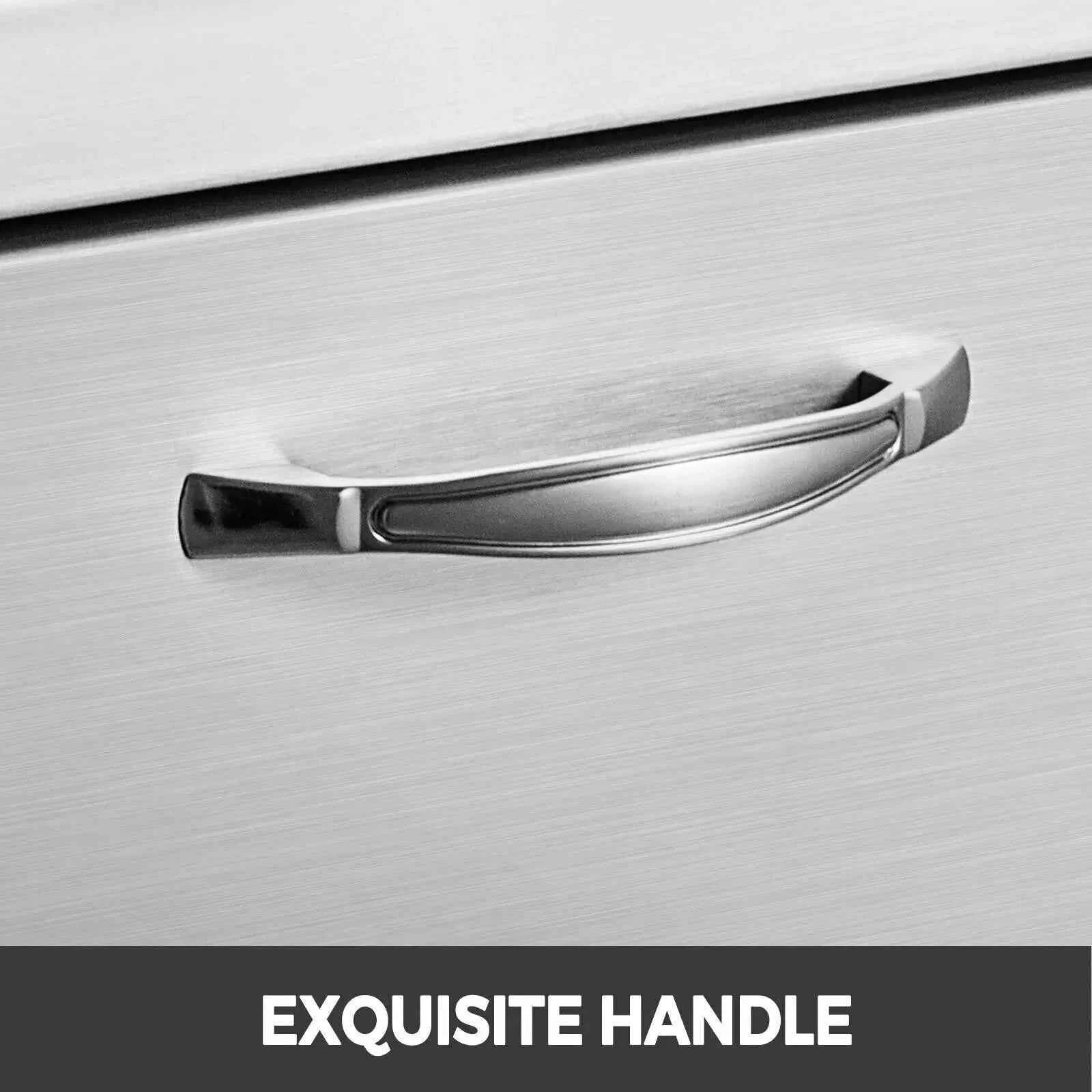 Pull-Out Trash Drawer Stainless Steel Built-In Sliding Rail-Type A / Russian Federation
