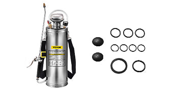 Stainless Steel Hand Pump Sprayer 4–12L Garden & Cleaning Tool
