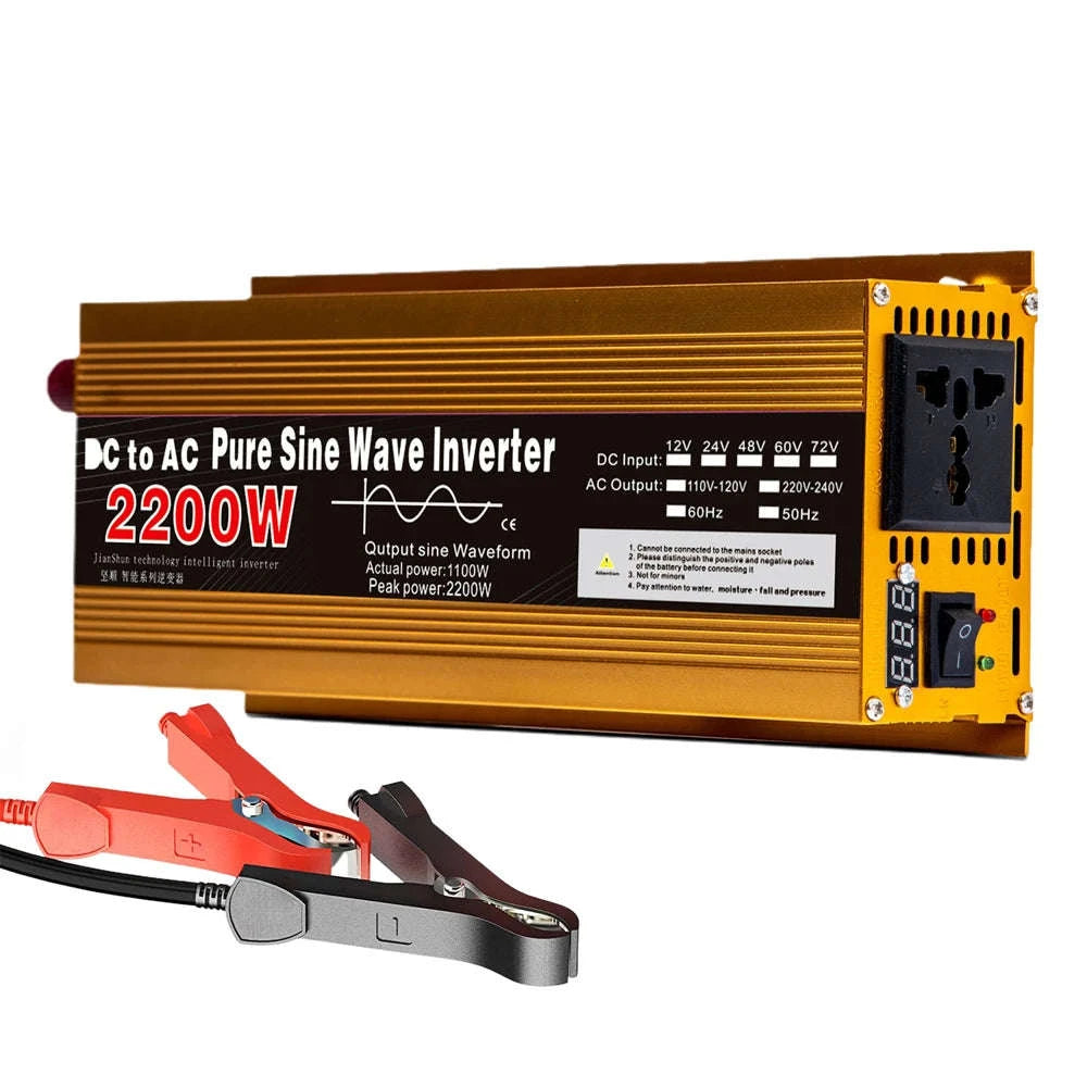 Pure Sine Wave Inverter 12V to 220V 1600W-3000W-1600W 12V 50HZ