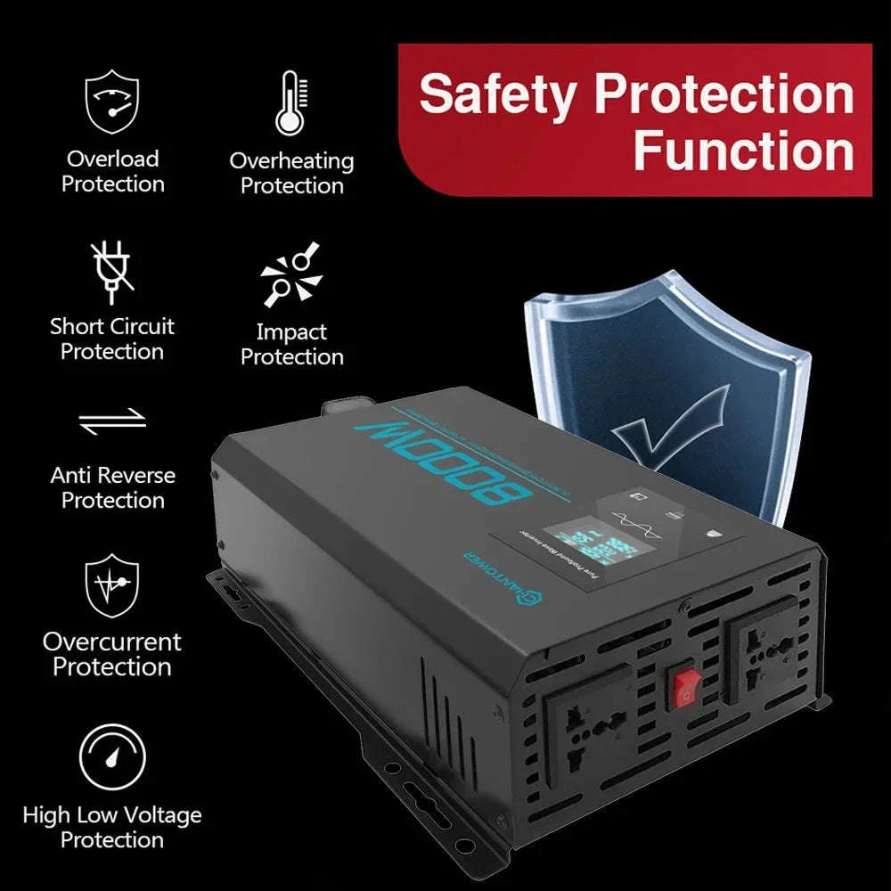 Pure Sine Wave Inverter 12V to 220V 3000W-4000W 12V 220V