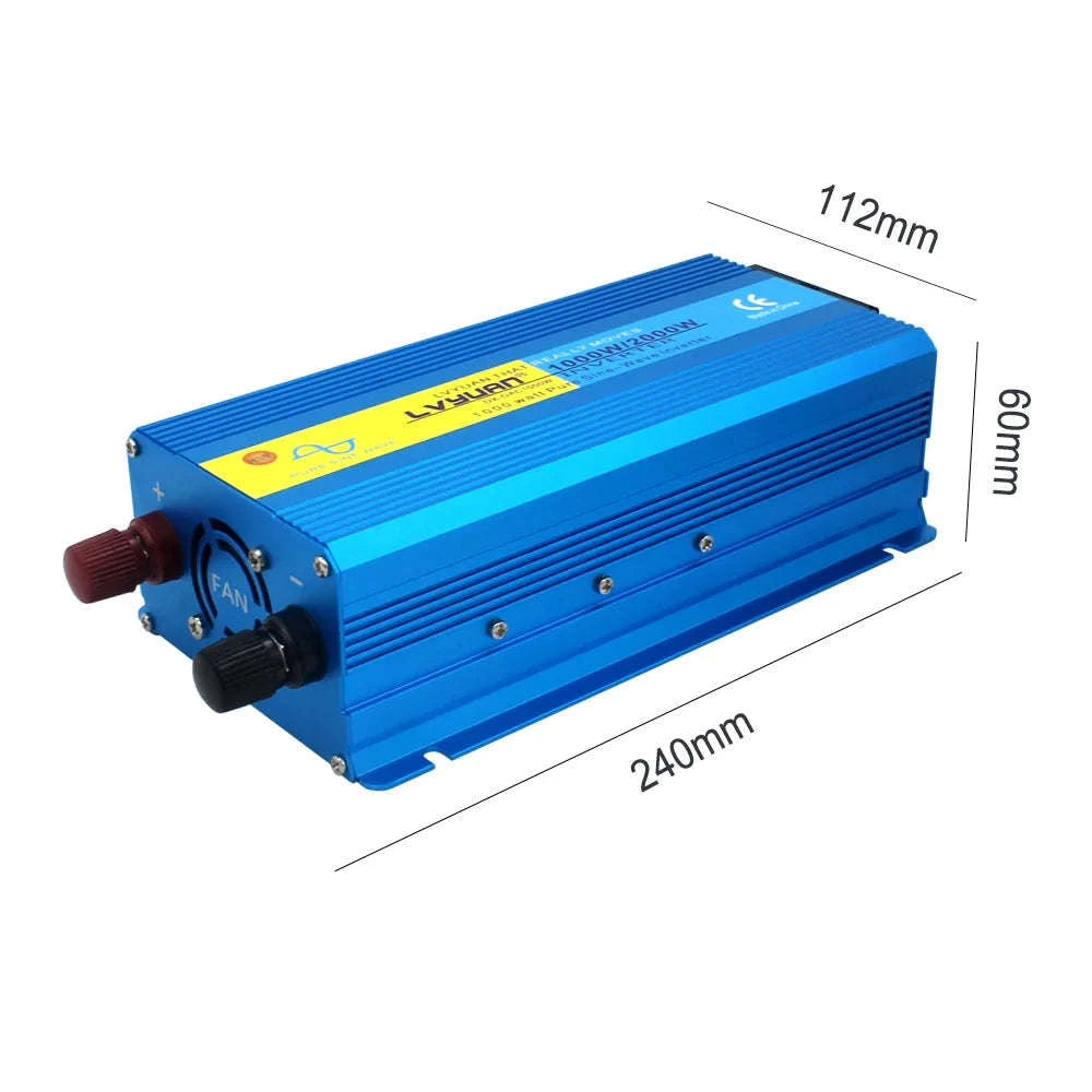 Pure Sine Wave Inverter 2000W 12V/24V to 220V/240V-12V 2000W EU / Poland