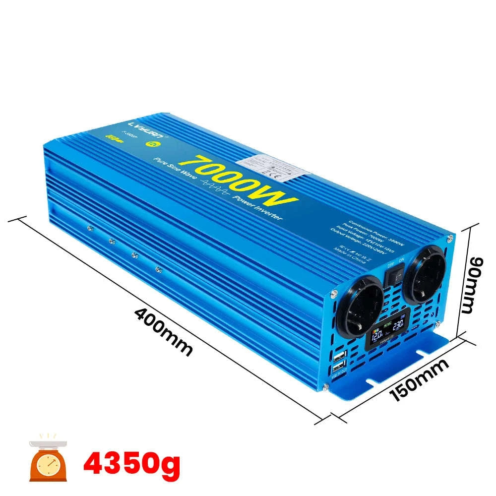 Pure Sine Wave Inverter 2000W 12V/24V to 220V/240V-12V 2000W EU / Poland