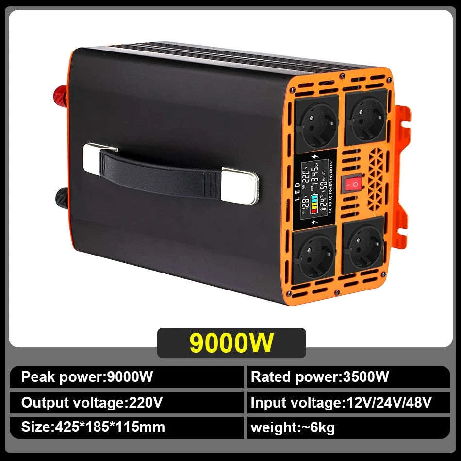 Pure Sine Wave Inverter 4000W-9000W 12V/24V/48V to 220V-4000W-12V