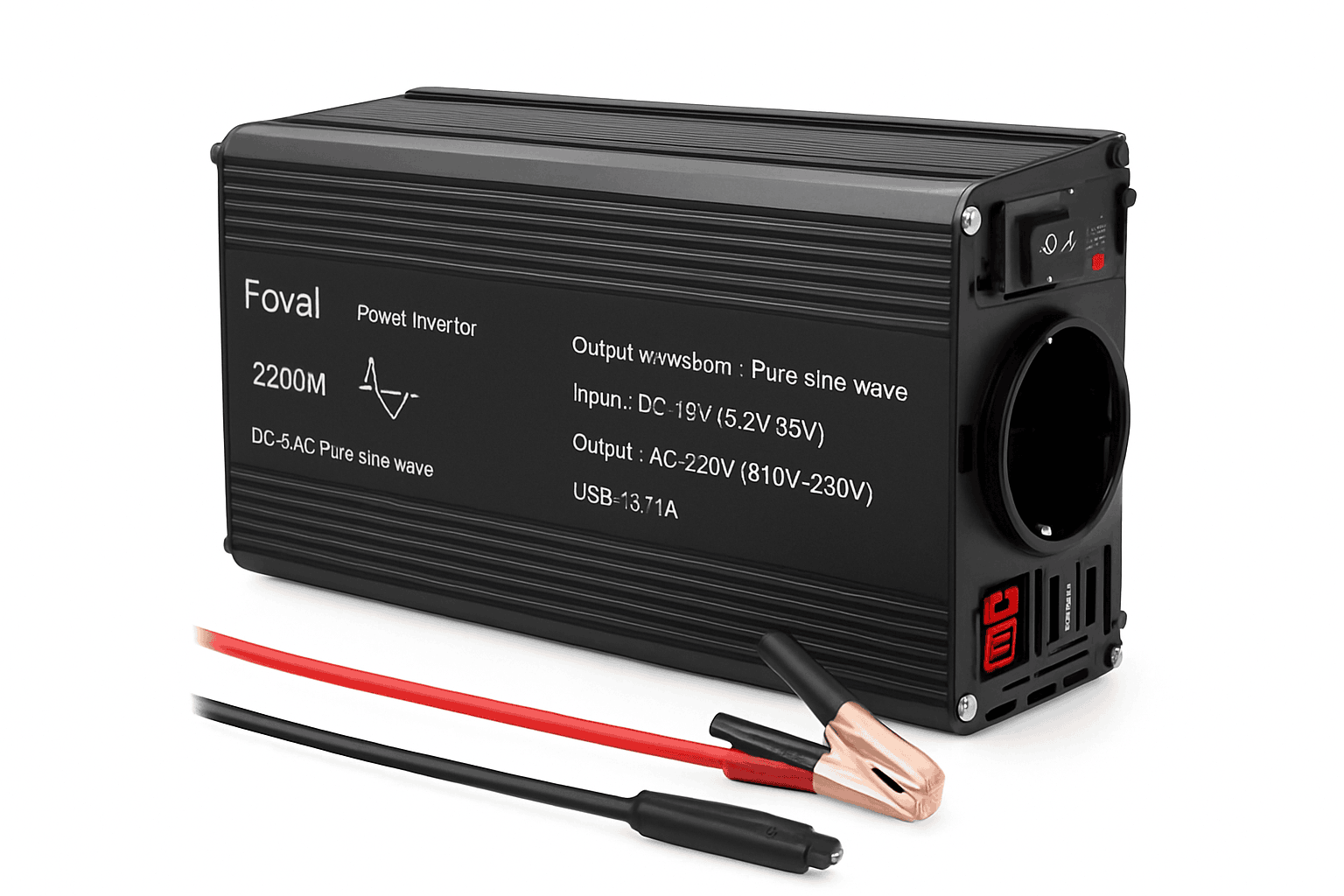Pure Sine Wave Inverter DC 12V to AC 220V 230V 1500W/2200W/2600W Voltage Transfer Converter Universal EU Socket Auto Accessories-3000W Universal 50Hz