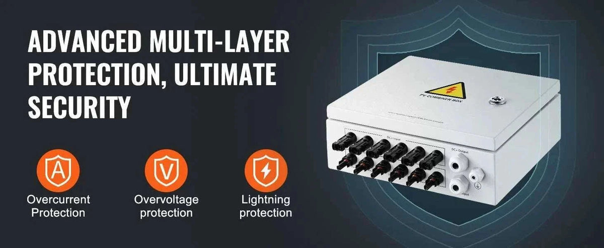 PV Combiner Box 4/6 String Solar Panel System with DC Protection-6 String 10A Steel / Poland