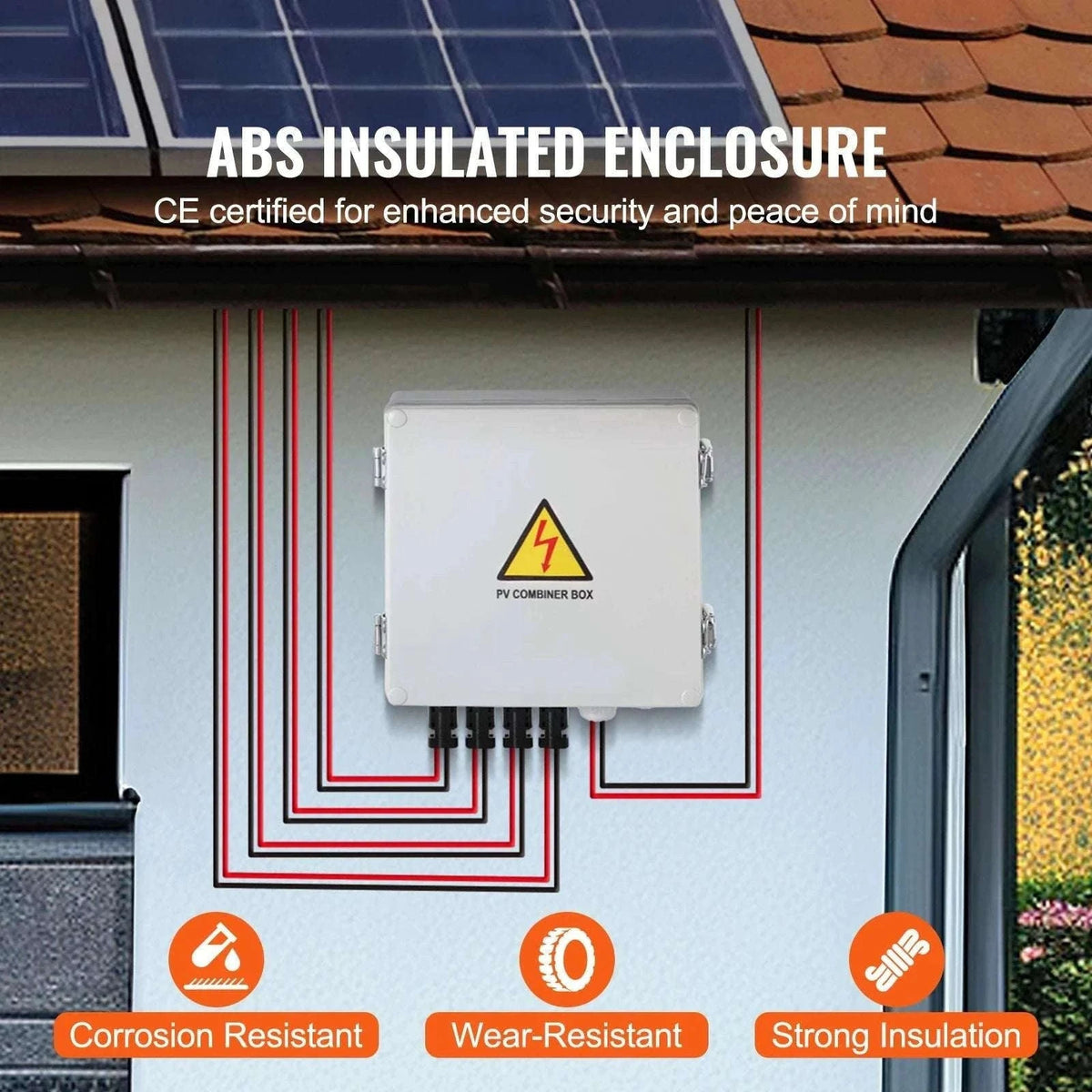 PV Combiner Box 4/6 String Solar Panel System with DC Protection-6 String 10A Steel / Poland