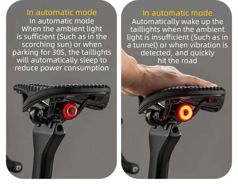Q5 Mini Smart Auto Brake Sensing Bike Tail Light-Q5 Mini