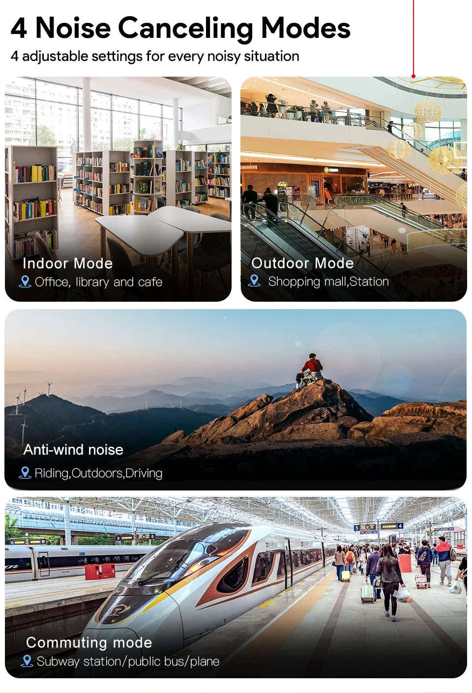 QCY H3 ANC Wireless Headphones with Hi‑Res Sound-H3-Bluegrey / spain