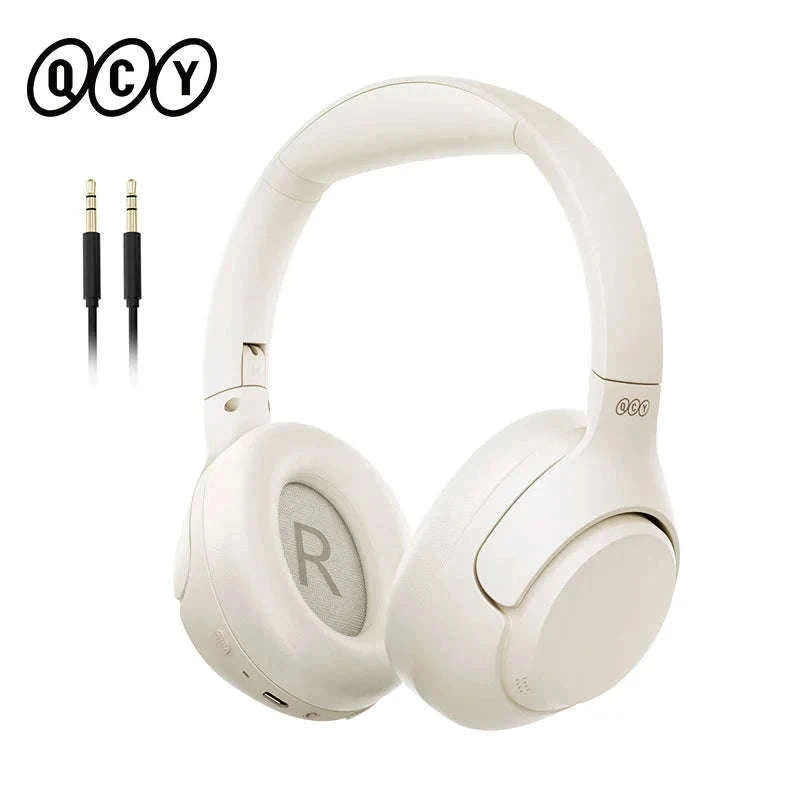 QCY H3 ANC Wireless Headphones with Hi-Res Sound-H3-Bluegrey / spain