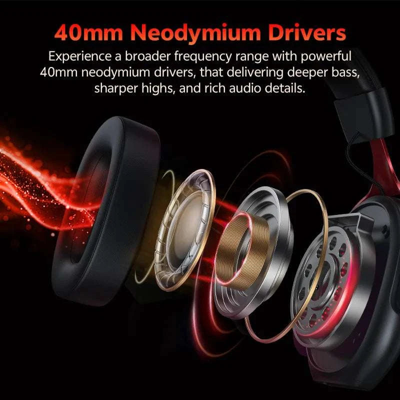 QCY VN200 Pro Wired Gaming Headset with 7.1 Sound & Mic-BLACK