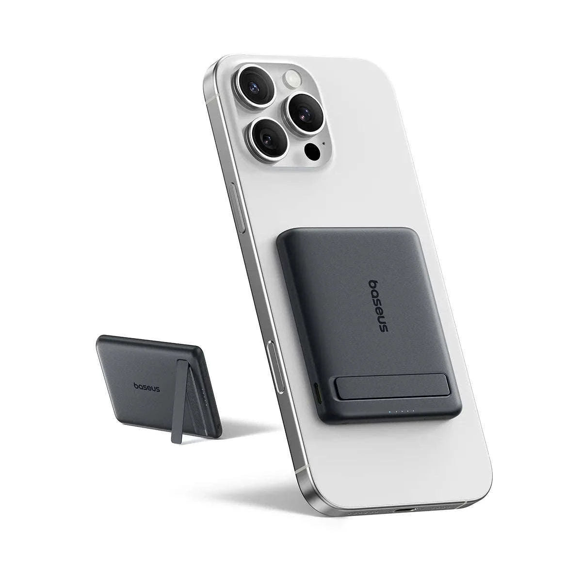 Qi2 Magnetic Power Bank with Kickstand 5000mAh-Titanium / 5000mAh / China Mainland