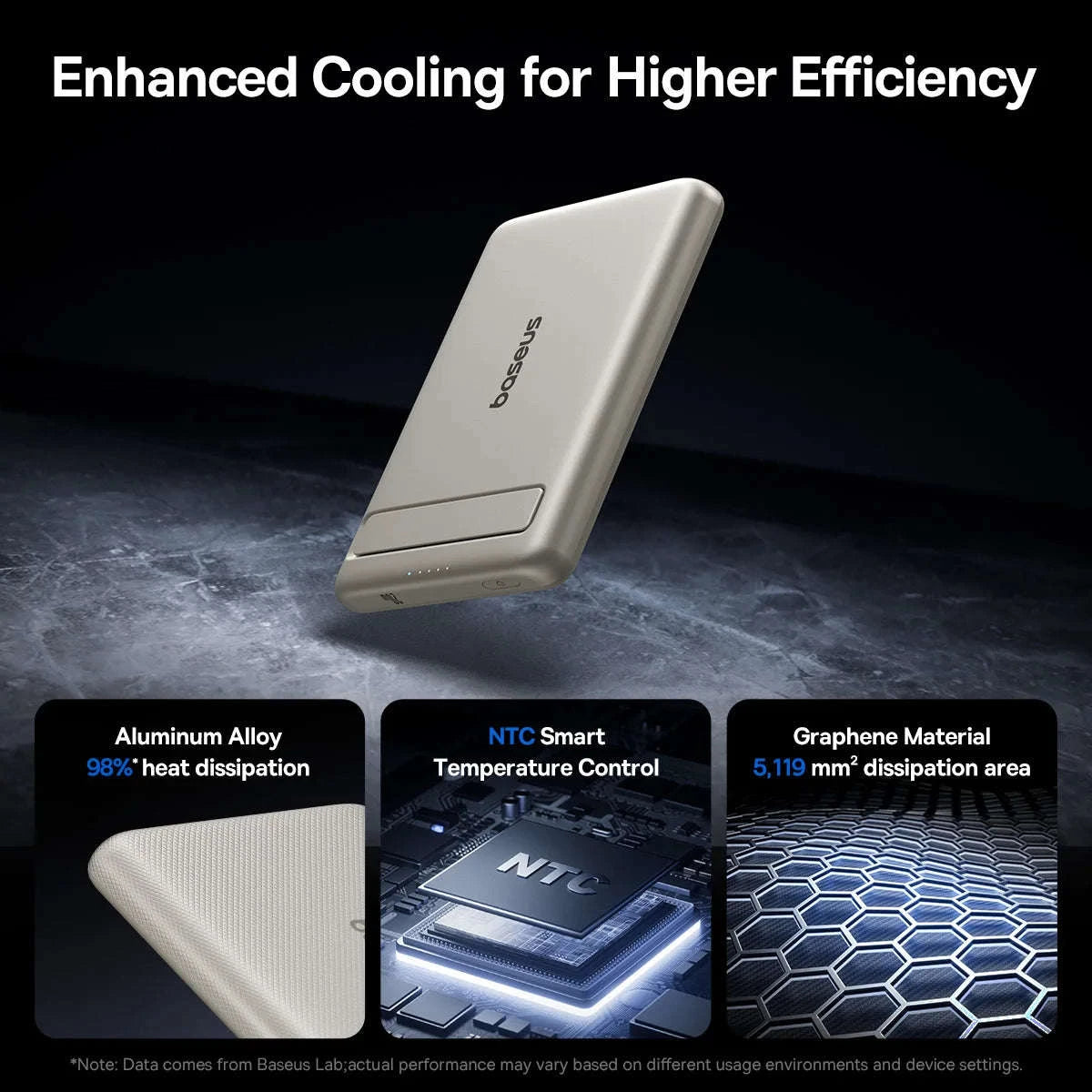 Qi2 Magnetic Power Bank with Kickstand 5000mAh-Titanium / 5000mAh / China Mainland