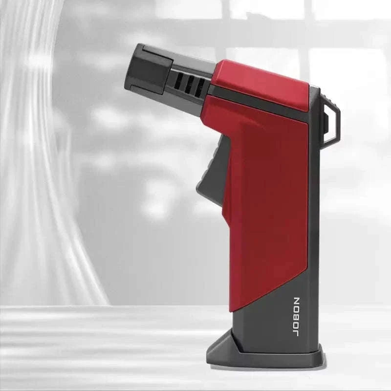 Quad Flame Refillable Butane Torch Lighter with Adjustable Jet Flame-Pattern Four Flame