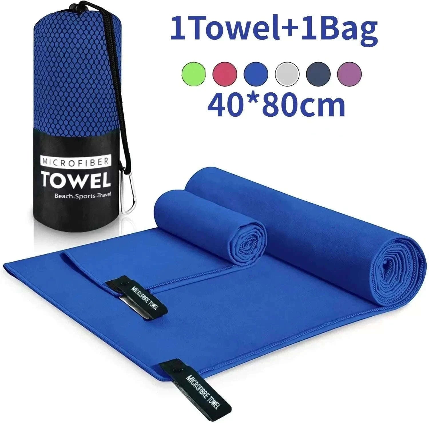 Quick-Drying Sports Towel 40x80cm for Gym and Travel-Navy Blue