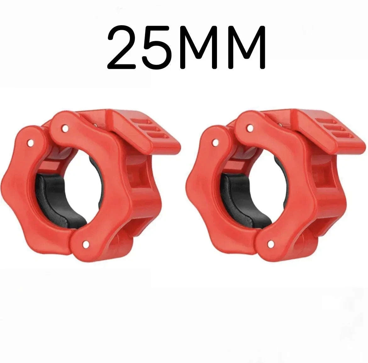Quick Release Barbell Clamps (2PCS) for Secure Weight Training-B 25MM BLACK 1PC