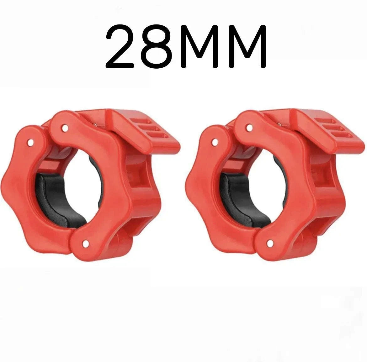 Quick Release Barbell Clamps (2PCS) for Secure Weight Training-B 25MM BLACK 1PC