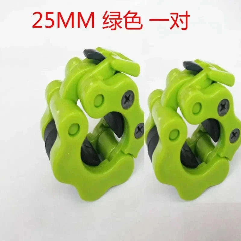 Quick Release Barbell Clamps for Fast, Secure Lifting-25mm red pair