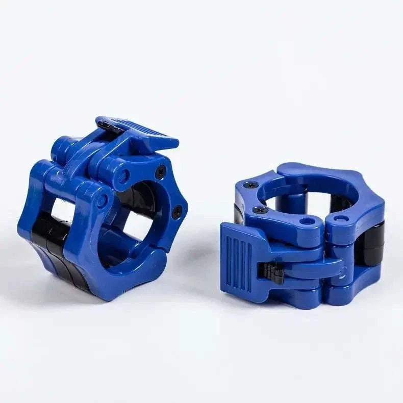 Quick Release Barbell Clamps for Fast, Secure Lifting-25mm red pair