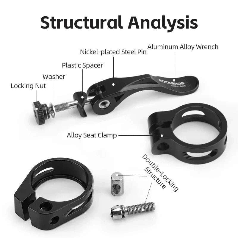 Quick Release Bicycle Seat Post Clamp Aluminum Alloy Bike Seat Clamp-41210092002