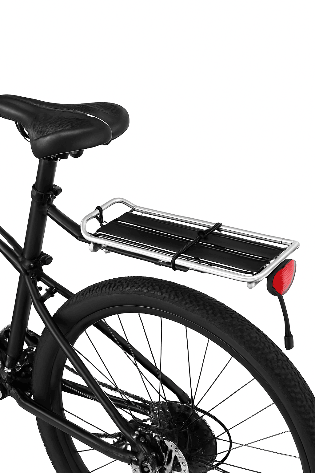 Quick Release Bike Rack Luggage Carrier for Stable Cargo-black