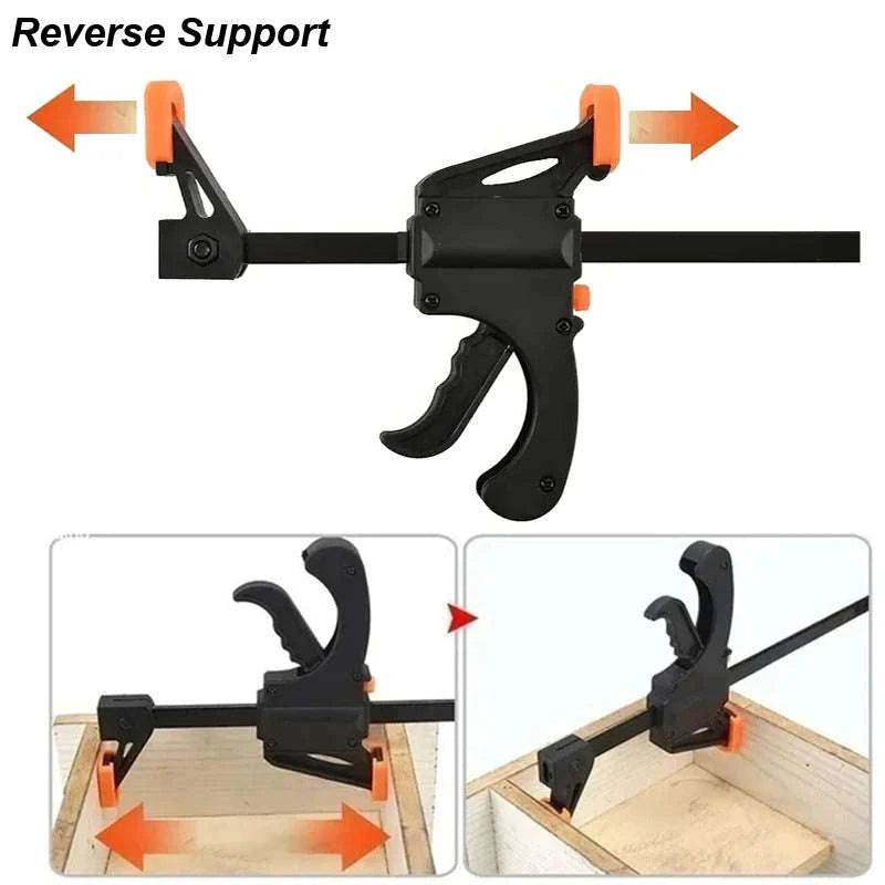 Quick Release Woodworking Clamp – 4" Speed Squeeze Clip-Wood Work Clamp 2pc