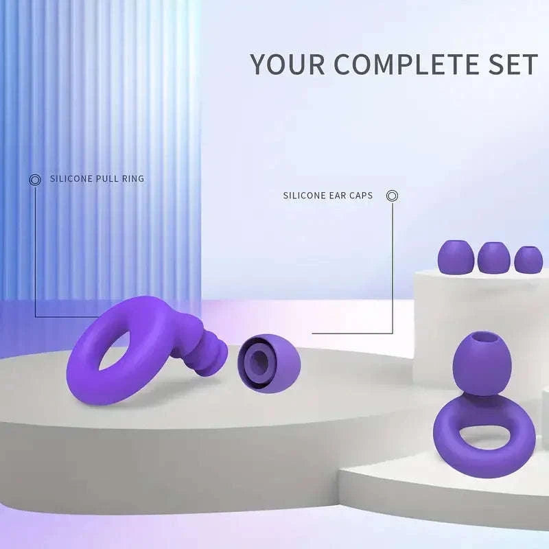 Quiet Ear Plugs for Noise Reduction – Soft Reusable Protection-10pairs Metal Green