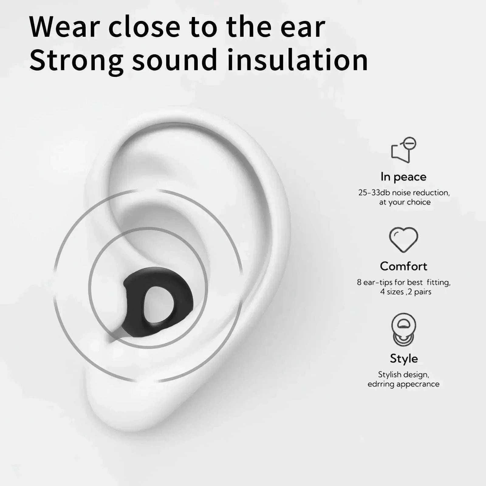 Quiet Reusable Ear Plugs for Noise Reduction and Comfort-10pairs Metal Green