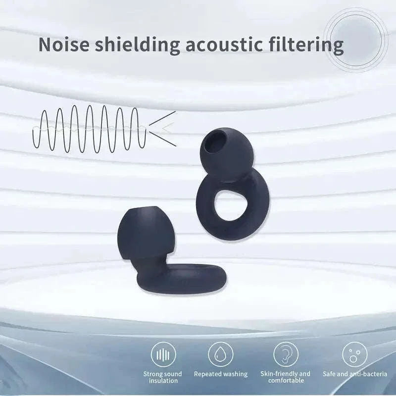 Quiet Reusable Ear Plugs for Noise Reduction and Comfort-10pairs Metal Green