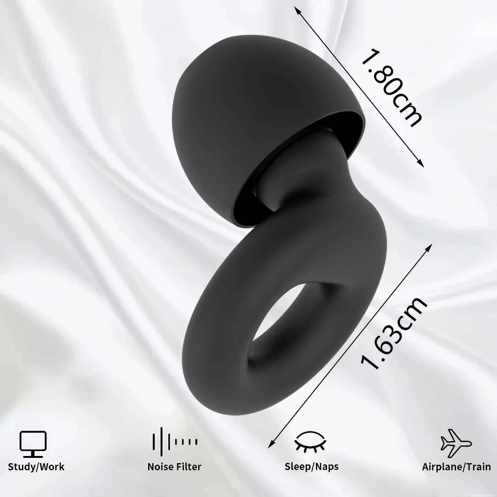 Quiet Reusable Ear Plugs for Noise Reduction and Comfort-10pairs Metal Green