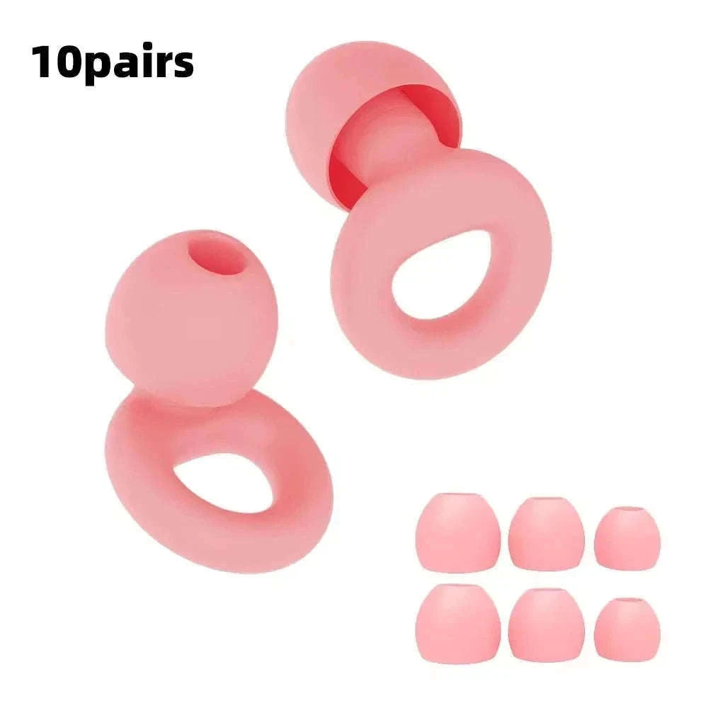 Quiet Reusable Ear Plugs for Noise Reduction and Comfort-10pairs Metal Green