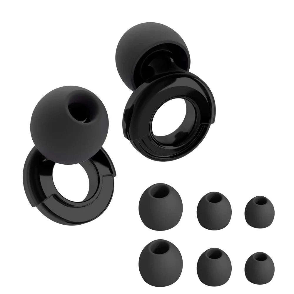 Quiet Reusable Ear Plugs for Noise Reduction and Comfort-10pairs Metal Green