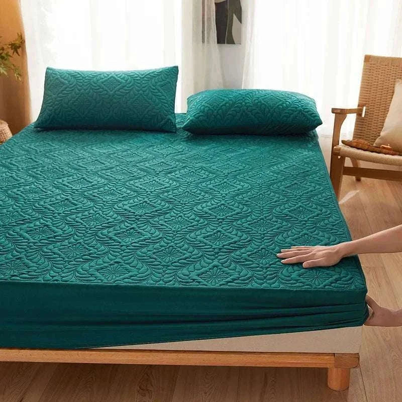 Quilted Mattress Protector for Soft Comfort and Everyday Protection-Grey / 140x200x30cm