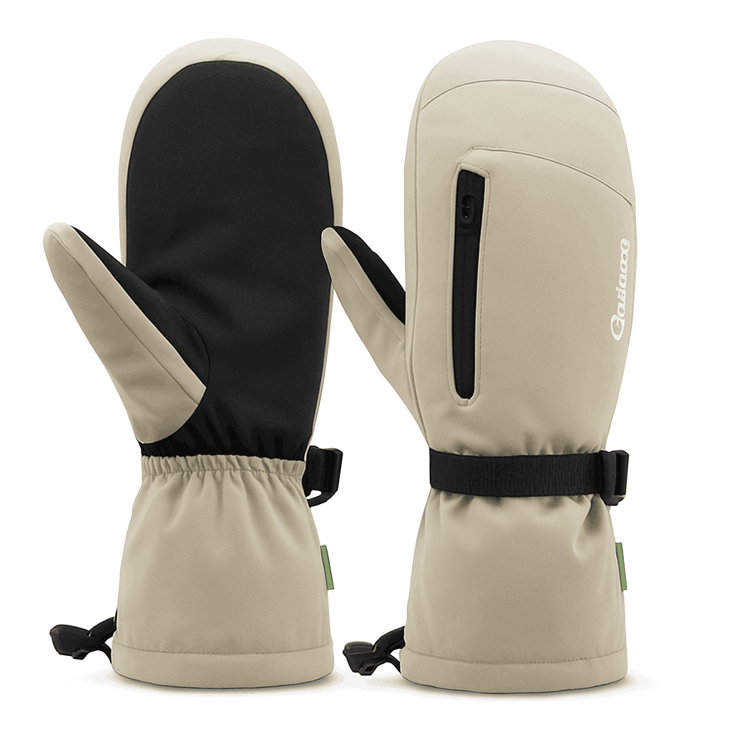 Qunature Ski Gloves with Anti-Slip Palm and Fleece Lining-014-S346-TS / M