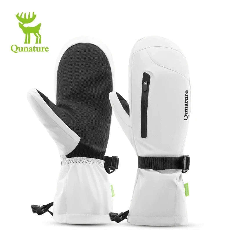 Qunature Ski Gloves with Anti-Slip Palm and Fleece Lining-014-S346-TS / M
