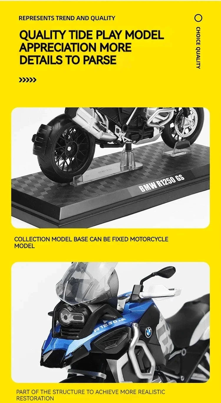 R1250 GS 1:12 Alloy Die‑cast Motorcycle Model-RED