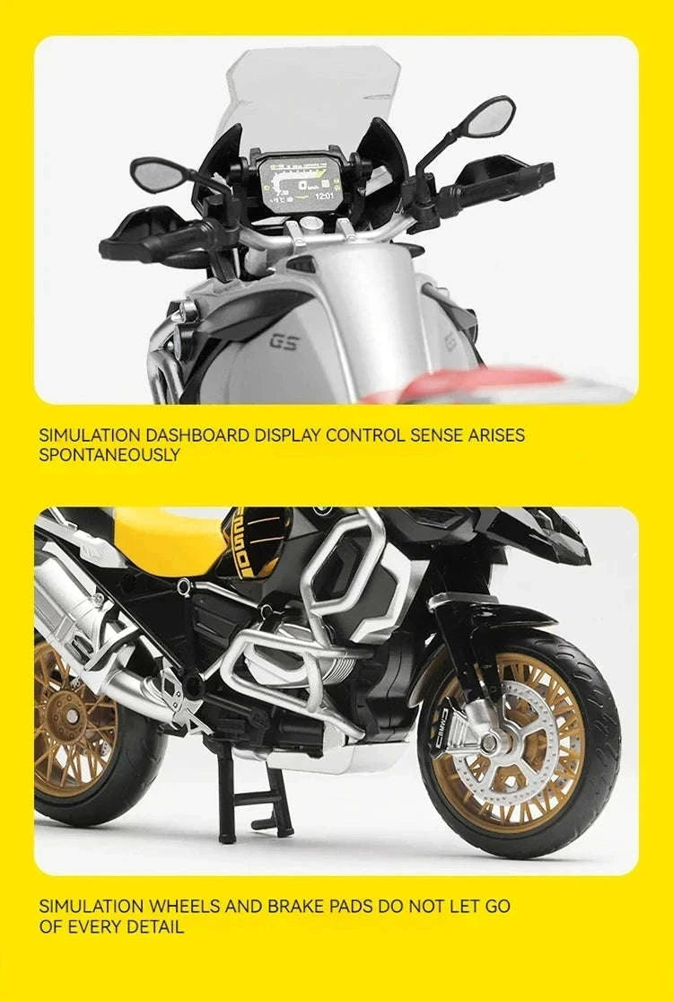 R1250 GS 1:12 Alloy Die‑cast Motorcycle Model-RED