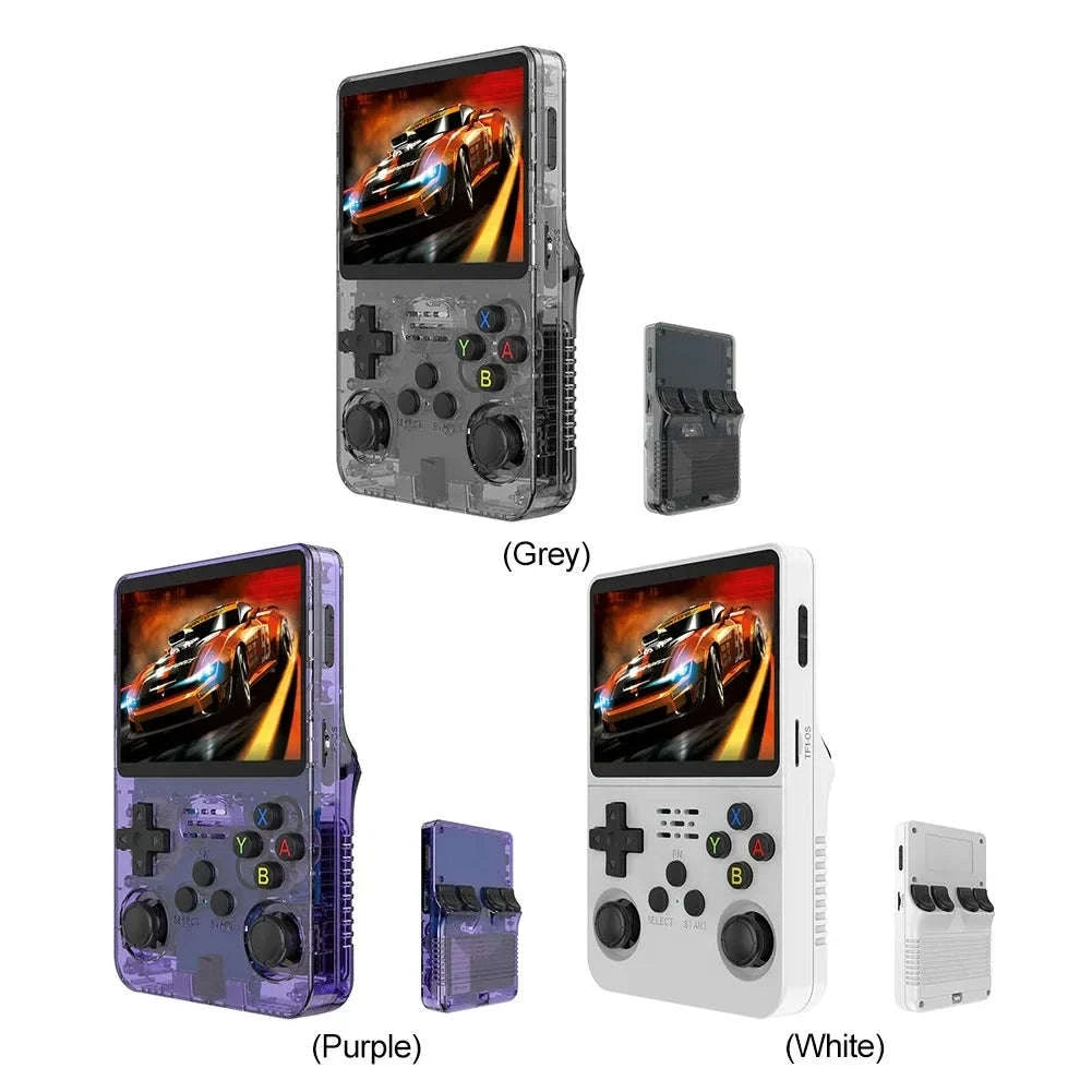 R36S Retro Handheld Console-64GB white