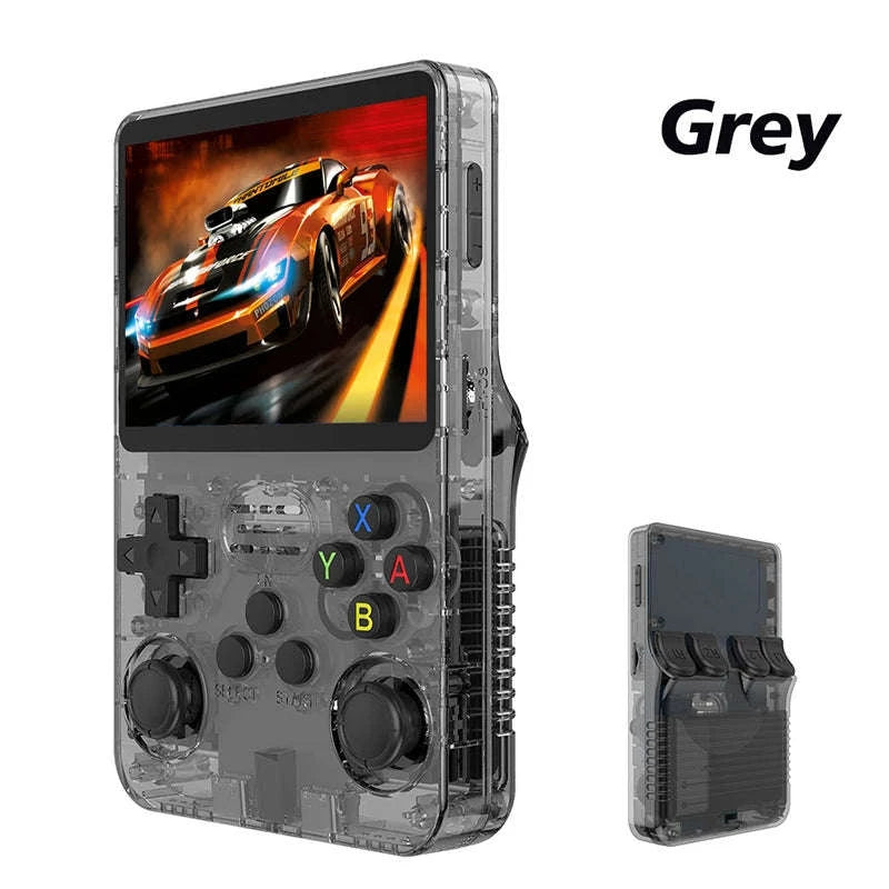 R36S Retro Handheld Console-64GB white