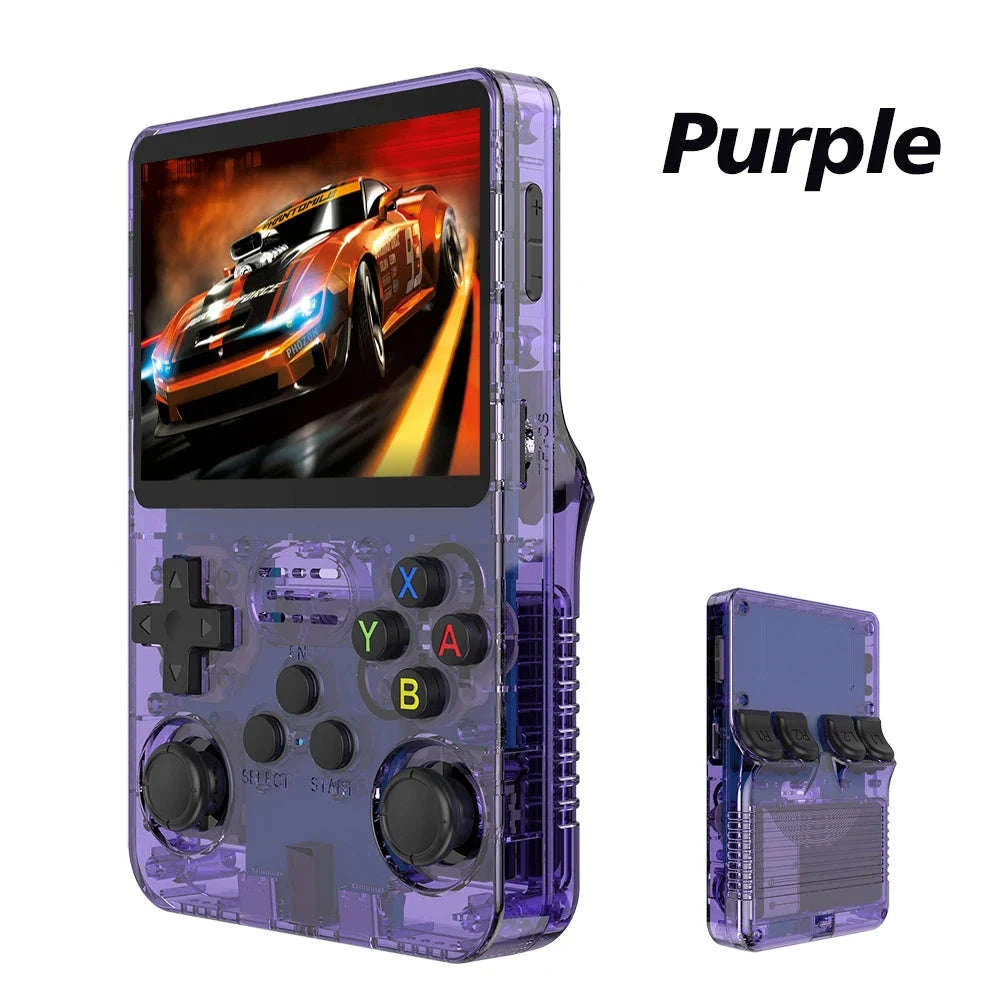 R36S Retro Handheld Game Console-Purple 128G