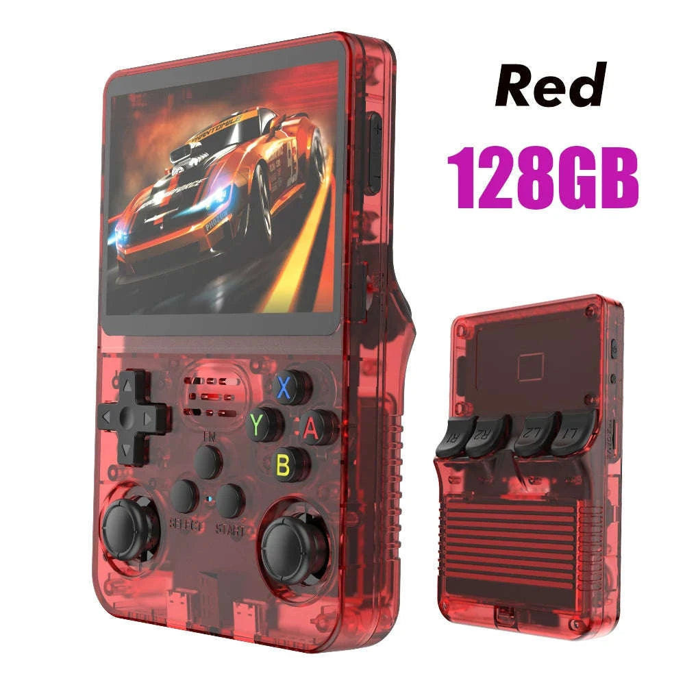 R36S Retro Handheld Game Console-Purple 128G