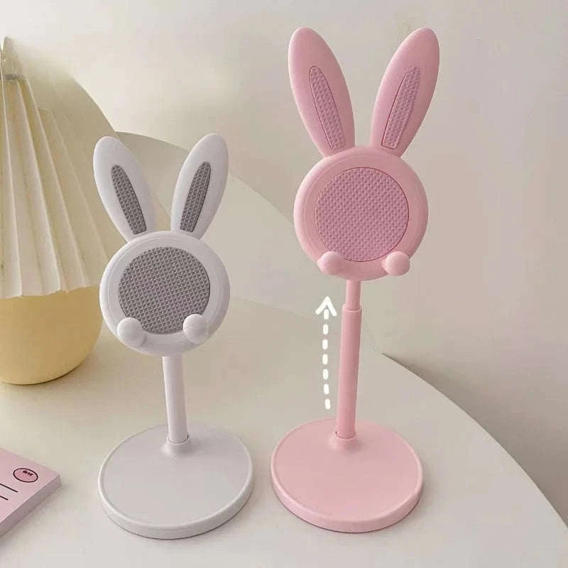 Rabbit Desktop Phone Stand-1pc-Pink