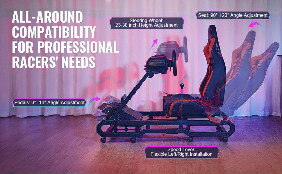 Justerbart racerratstativ til Logitech og Thrustmaster