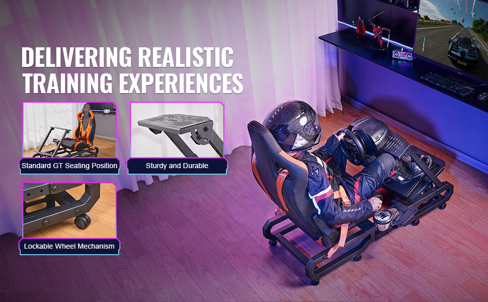 Justerbart racerratstativ til Logitech og Thrustmaster