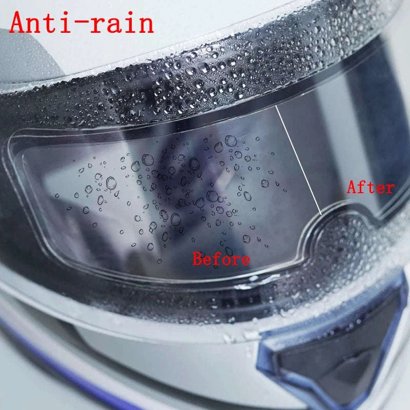 Rain and Fog Helmet Film – Clear Anti‑Fog Visor Sticker-rainproof film 2